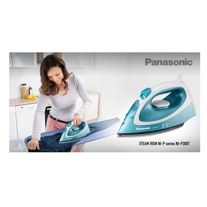 Panasonic Setrika Steam - NI-P300T ASR Biru